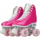 Crazy Disco Glam Pink / Silver Quad Roller Paten